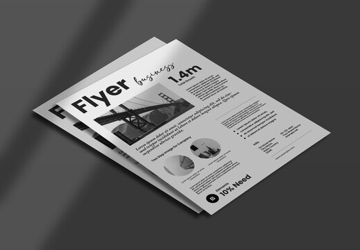 US Letter Poster Mockup Layout