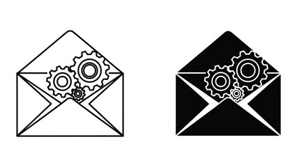 Email configuration and settings icon