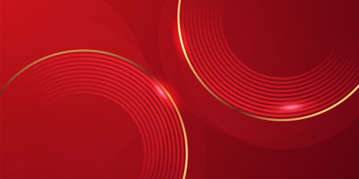 red background design With luxurious effect elements Vector illustration