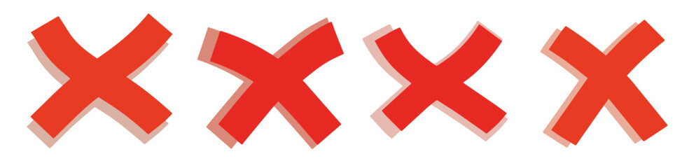 Obraz premium cross symbol blot and ban icon against and refusal