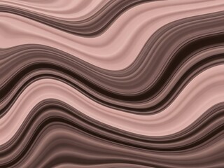 Wavy Texture Background in Pastel Brown and Peach, Smooth Fluidity