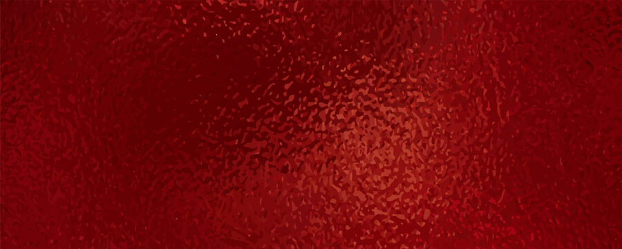 Vector red foil texture background. Abstract gradient bright and shiny light reflection rough texture surface. Vector illustration for background, backdrop, web, wallpaper, print and design artwork.