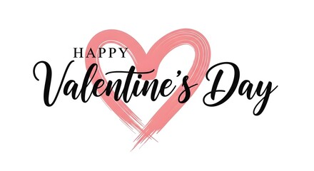 Valentine's day greeting with heart design
