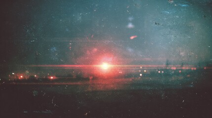 Abstract Light Trails in Nighttime Urban Scene with Atmospheric Effects and a Mysterious Glow