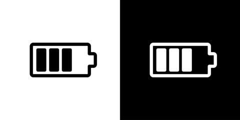 バッテリー・高残量のシンプルアイコン（ベクター） © hamo