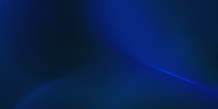 Energy and light reflections on the smooth, futuristic surface of an object in a modern dark blue gradient abstract background.