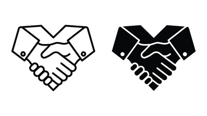 Obraz premium Handshake illustration representing business partnership