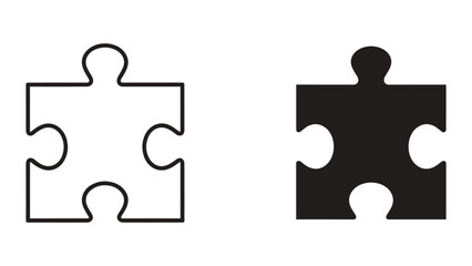Fototapeta premium Connecting the missing piece to complete the puzzle