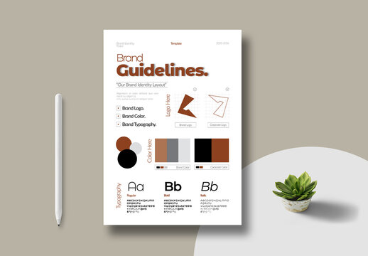 Modern Brand Guideline Template Layout
