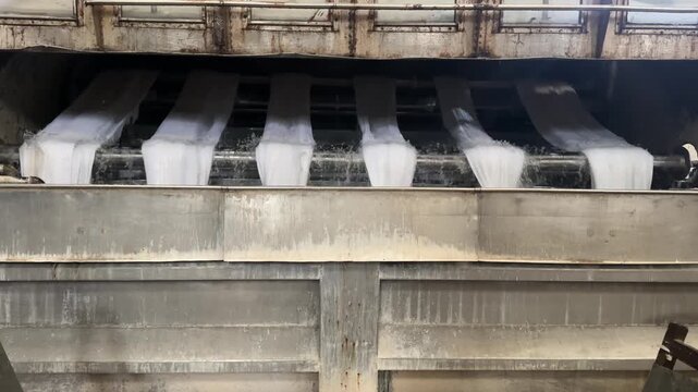 Towel Washing Process in Textile Factory