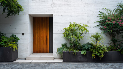 Fototapeta premium 住宅イメージ モダンな戸建て住宅