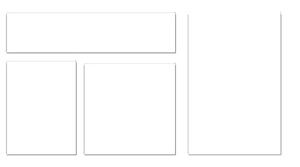 Clean White Glass Minimalist Web Layout Template Illustration isolated PNG with Transparent Background