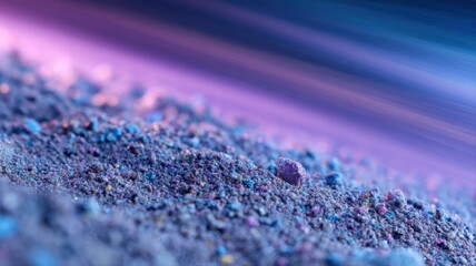 Naklejka premium Abstract Purple and Blue Powder Texture Background, Perfect for Cosmetic, Fashion, or Artistic Concepts