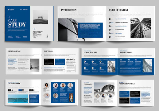 Case Study Booklet Template Layout
