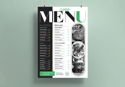Food Menu Template Design