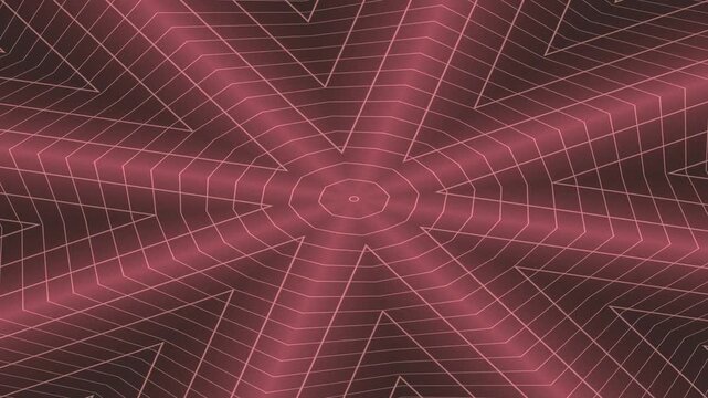 Exploring Neon Grid Geometry in a Retro Futuristic Scene