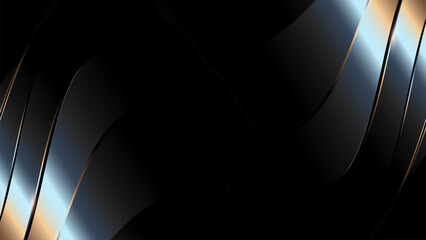 Black and silver image with a wavy line