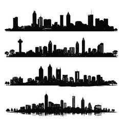 Newyork city skyline silhouette
