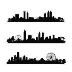 Newyork city skyline silhouette