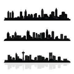 Newyork city skyline silhouette