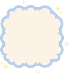 Cloud Text Box Graphic