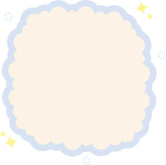 Cloud Text Box Graphic