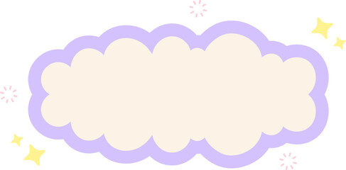 Cloud Text Box Graphic