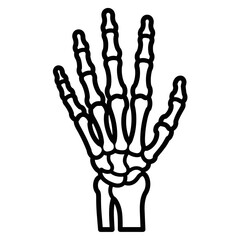 Skeleton Hand Reaching Up for Halloween Horror Theme