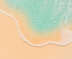 Beautiful water on sand beach 