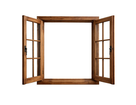open wooden window
