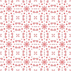 Bold red pattern with timeless elegance and striking detail