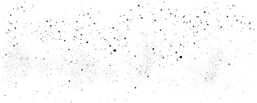 Grunge dots and points vector texture background. Abstract grainy overlay. Vintage grain backdrop. Vector graphic illustration with transparent white.