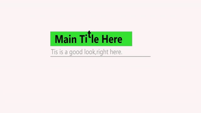 main title text animation on simple back ground animation ,4 k animation,