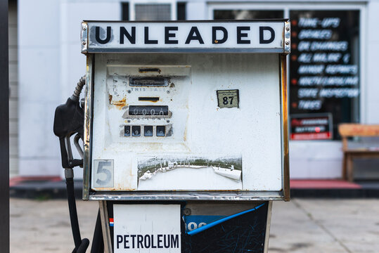 Old Gas Pump and Dials