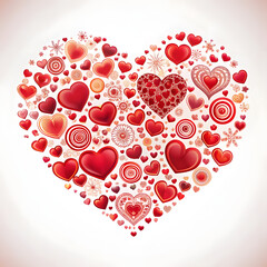 abstract background with hearts