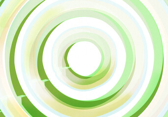 Vibrant orange and lime green abstract spiral, energetic radial wave background
