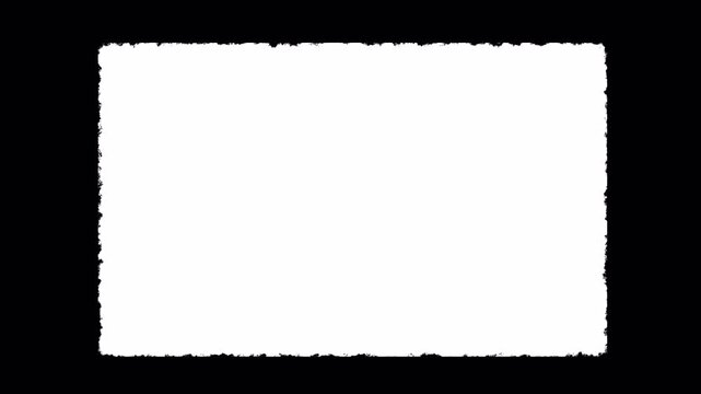 Vintage super 8 mm film grain frame with scratches. Retro Template. Opacity or screen mode usage for overlay your video. 4K Video	