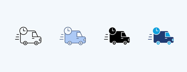 Delivery Multiple Icon Illustration Vector