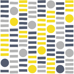 北欧風のジオメトリックなシームレスパターン