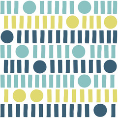 北欧風のジオメトリックなシームレスパターン