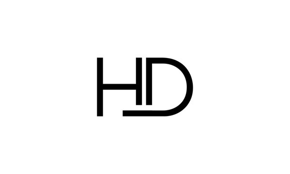 HD initial letters logo or HD monogram