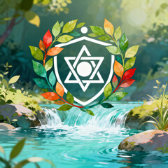 Conceptual illustration of community health awareness.