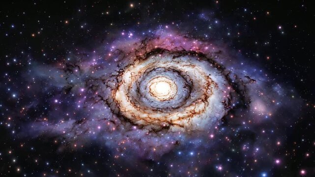 Stunning Spiral Galaxy in Deep Space with Vibrant Stars and Cosmic Dust