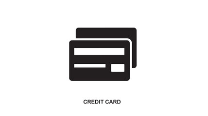 Simple black flat icon representing two credit cards stacked, one slightly offset, with rounded corners, isolated on white background.