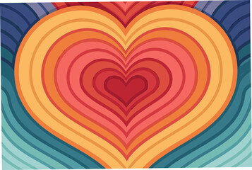 Obraz premium Stunning Heart Shapes Layered High-Quality Stock Image