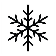 snowflake crystal silhouette vector icon set, black color and white background.