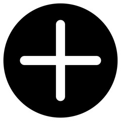 Obraz premium Plus Add Icon in Circle – Create New Increase Action Button