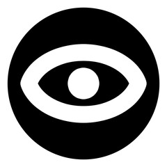 Eye View Icon &ndash; Visibility, Preview, Watch, Show Symbol for App and Web Png