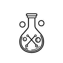 Magic potion bottle icon isolated on transparent background