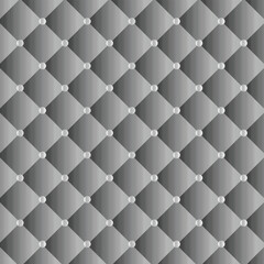 Fototapeta premium Elegant brushed metal diamond seamless pattern with soft radial texture and pearl dots